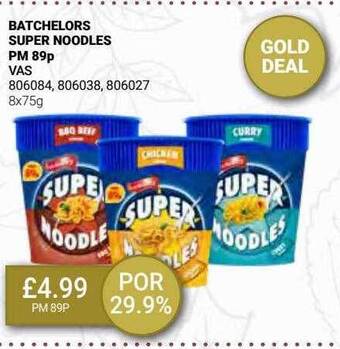 Bestway Batchelors super noodles offer