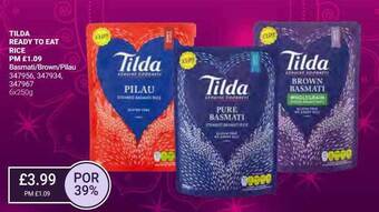 Bestway Tilda ready to eat rice offer