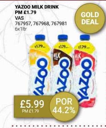Bestway Yazoo milk drink offer
