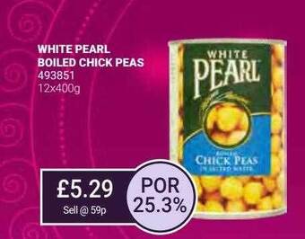 Bestway White pearl boiled chick peas offer