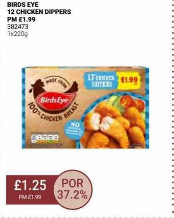 Bestway Birds eye 12 chicken dippers offer