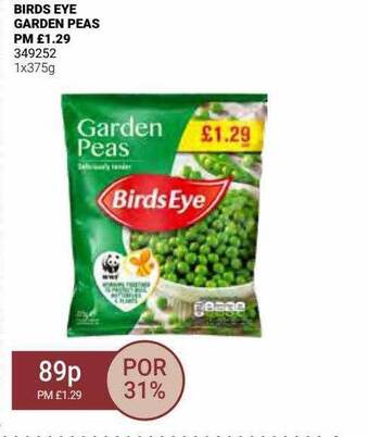 Bestway Birds eye garden peas offer