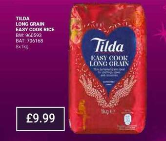 Bestway Tilda long grain easy cook rice offer