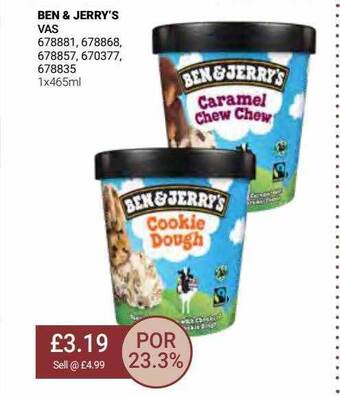 Bestway Ben & jerry's offer