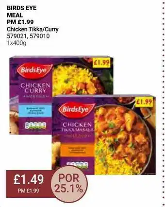 Bestway Birds eye meal offer