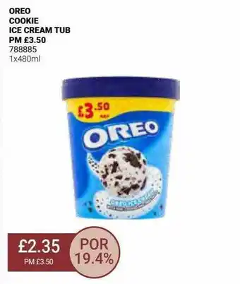 Bestway Oreo cookie ice cream tub offer