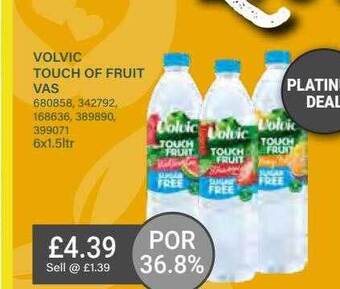 Bestway Volvic touch of fruit offer