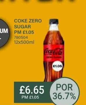 Bestway Coke zero sugar offer