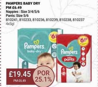 Bestway Pampers baby dry offer
