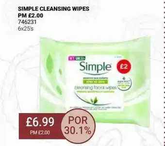 Bestway Simple cleansing wipes offer