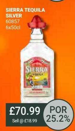 Bestway Sierra tequila silver offer