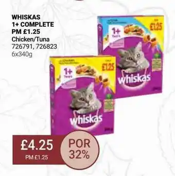 Bestway Whiskas 1+ complete offer