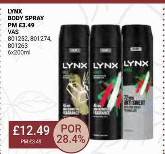 Bestway Lynx body spray offer
