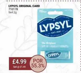 Bestway Lypsyl original card offer