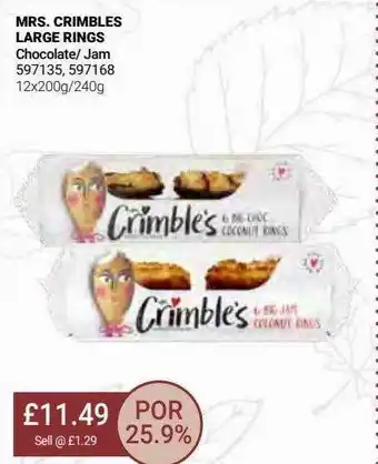 Bestway Mrs. crimbles large rings offer