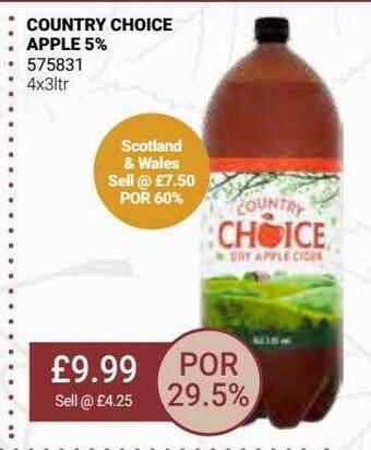 Bestway Country choice apple 5% offer