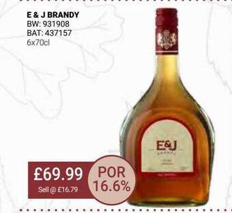 Bestway E & j brandy offer