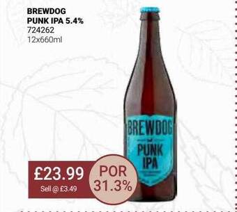 Bestway Brewdog punk ipa 5.4% offer