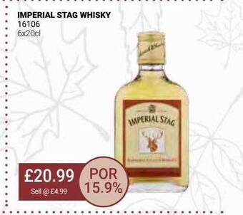 Bestway Imperial stag whisky offer