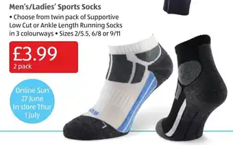 Aldi Men's / Ladies' Sports Socks offer