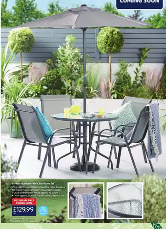 Aldi 6-Piece Outdoor Fabric Furniture Set offer