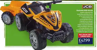 Aldi Electronic Ride-On JCB offer