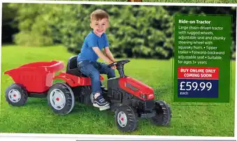 Aldi Ride-On Tractor offer