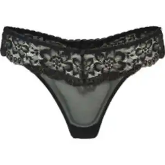 TK Maxx Black & gold mesh lace thong offer