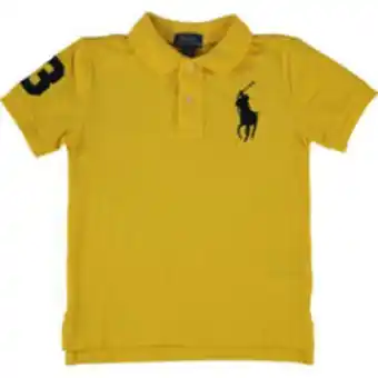 Yellow branded polo t-shirt