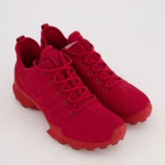 TK Maxx Red leather lace up trainers offer