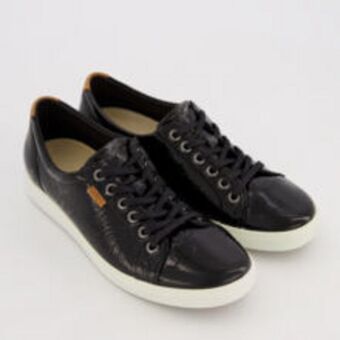 TK Maxx Black leather trainers offer