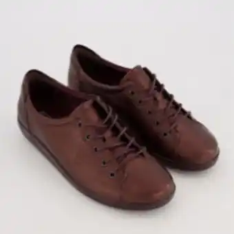 TK Maxx Burgundy leather low cut trainers offer