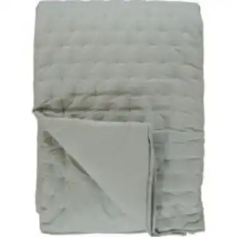 TK Maxx Fogstone green stitched quilted throw 260x270cm offer