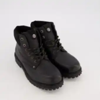 TK Maxx Black leather lace up boots offer