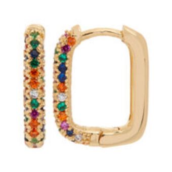TK Maxx 18ct gold plated hoop earrings offer