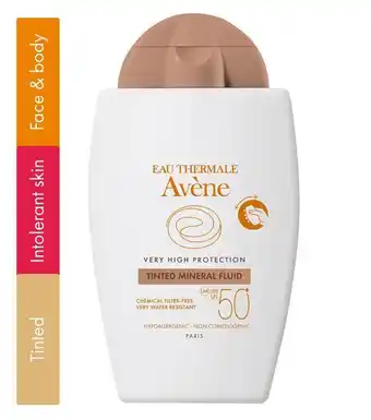 Lloyds Pharmacy Avène tinted mineral fluid spf 50 offer