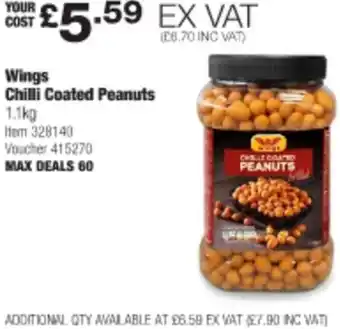 Costco Wings Chili Coated Peanuts 1.1kg offer