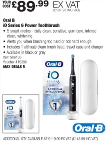 Oral-B iO Series 6 Power Toothbrush