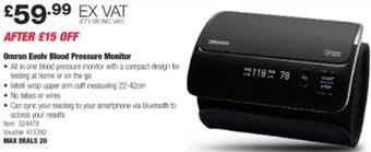 Costco Omron Evolv Blood Pressure Monitor offer