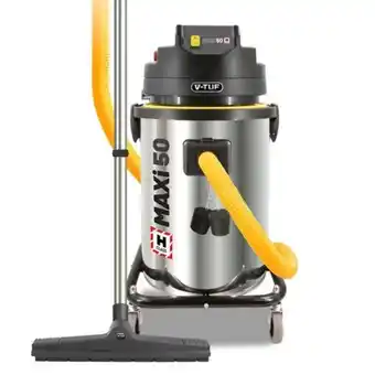 V-tuf maxi - 50l h-class 1750w industrial dust extractor vacuum cleaner (230v)