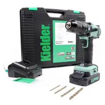 Machine Mart Kielder kwt-011 18v brushless drill driver kit with 1 x 2ah battery & 4 x drill bits offer