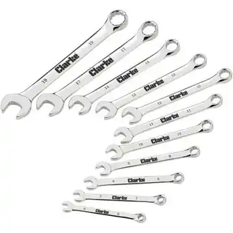 Machine Mart Clarke cht806 11 piece combination spanner set - metric offer