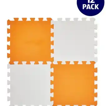 Aldi Mamia white & ochre foam play mat offer