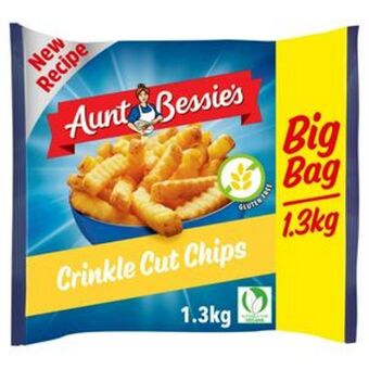 Sainsbury's Aunt bessie's crinkle cut chips 1.3kg offer