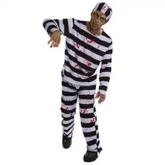 Home Bargains Hallow-scream: zombie prisoner costume - adult offer