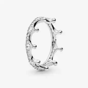 Pandora Clear sparkling crown ring offer
