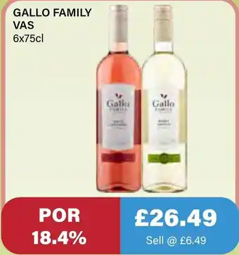 Bestway Gallo Family Vas 6x75cl offer
