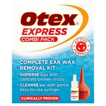 Lloyds Pharmacy Otex express ear wax removal kit offer