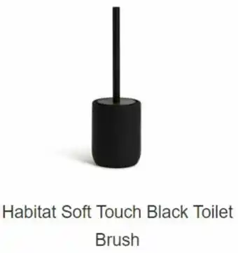 Sainsbury's Habitat Soft Touch Black Toilet Brush offer