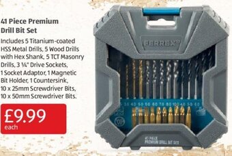 Aldi 41 Piece Premium Drill Bit Set offer